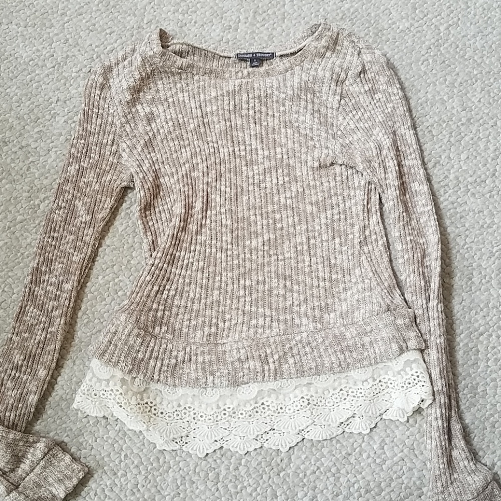 tan/beige soft sweater